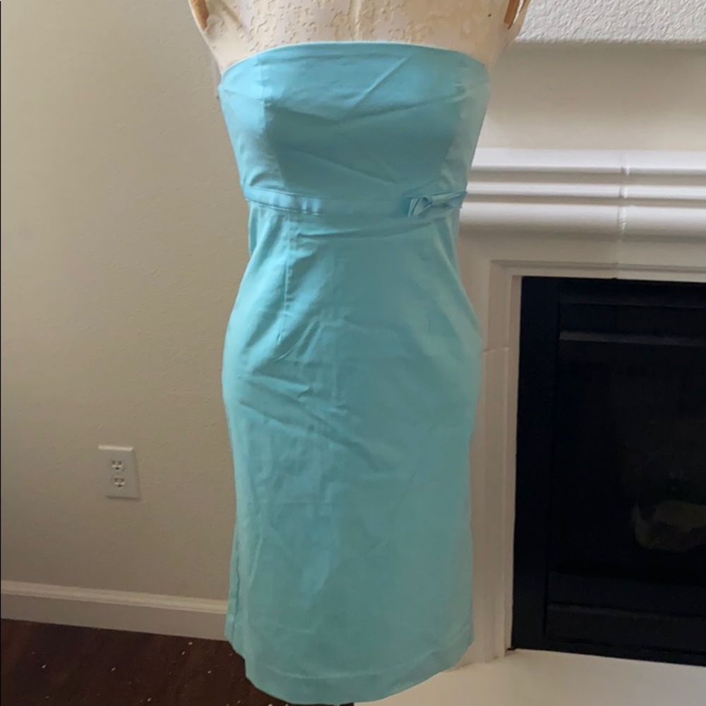 Turquoise strapless